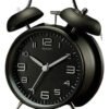 D_884534-MCO80680677026_112024-O.jpg Reloj Despertador De Campana Clásico Con Luz- Diseño Retro Negro