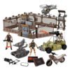 Soldier Set Base Militar Soldados Moto Elicoptero Carcel
