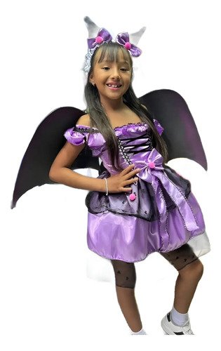 D_889334-MCO79044751139_092024-O.jpg Disfraz Kuromi Niña Completo Cosplay Halloween Infantil Traje