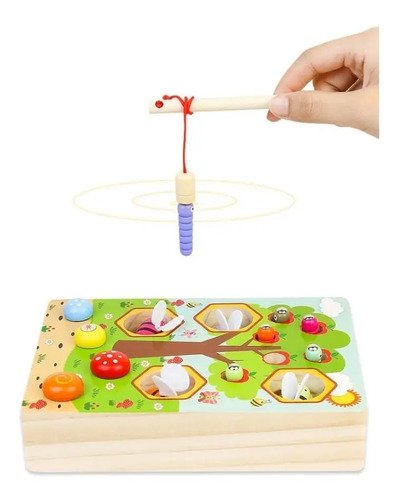 D_889556-MCO45537219556_042021-O.jpg Juego Montessori Madera Pesca Motricidad Juguetes Didácticos