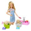 Muñeca Barbie Baño De Mascotas Cuidado Animales Original