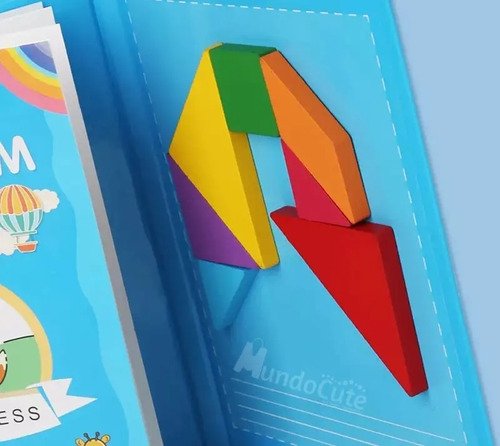 Tangram Magnético Madera Juguetes Didácticos Montessori