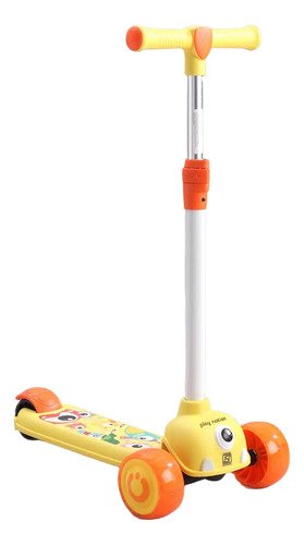 D_890797-MCO80491240934_112024-O.jpg Scooter-patin Infantil Con Led | Freno Y Manillar Ajustable! Amarillo Scooter