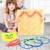 Geoplano Tabla De Enhebrar Madera Aprendizaje Montessori Agua
