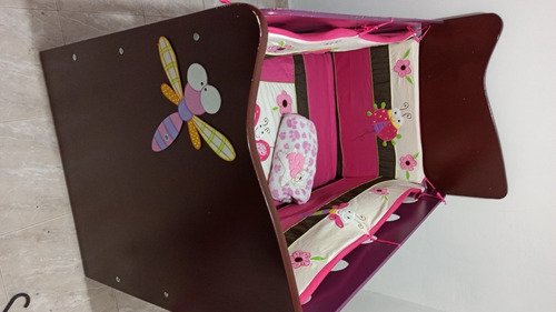 Cuna Para Niña Usada 9/10 Excelente Estado Cama Para Bebe Marrón