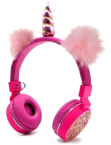 Audífonos Niña Mujer Inalámbricos Bluetooth Unicornio Fm Sd