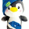 Peluche Pingüino Hiphop 22cm - Divertido Y Estilizado Negro