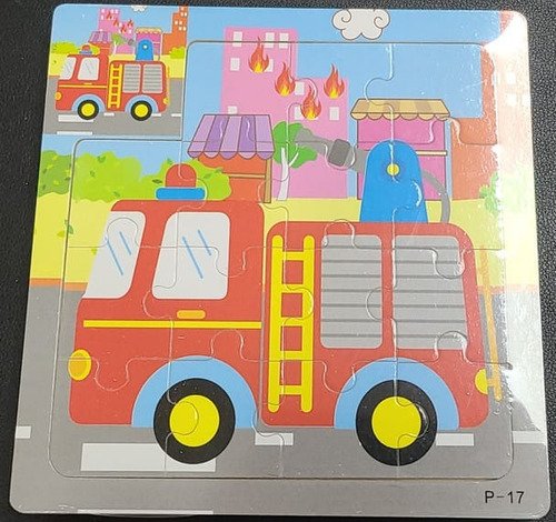 Set 3 Rompecabezas Didáctico En Madera Animales