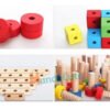 Fichas De Armar Madera Tuercas Juguete Educativo Montessori 78