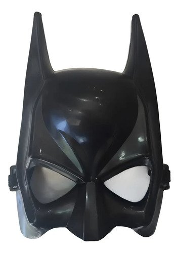 Máscara De Batman En Plástico Negro Con Diseño Realista Negro Batman