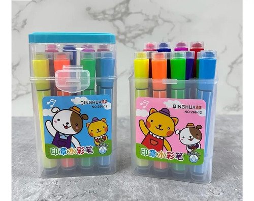 Plumones Para Niños Con Sellos Marcadores Divertidos