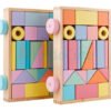 D_897470-MCO45541300436_042021-O.jpg Set De Bloques Madera Carrito Arrastre Juguetes Didácticos