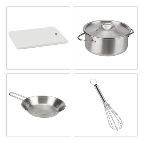 D_897714-MCO73509992615_122023-O.jpg Cocina En Madera Juguete Niñas Juego Roles Niños Luces Blanco