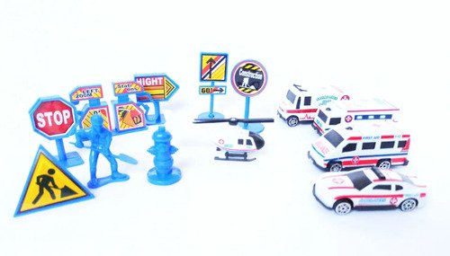 Set Juguetes Didáctico Niños Carros Ambulancia Jueguetes