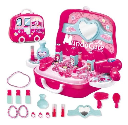 D_898006-MCO44195354283_112020-O.jpg Juguete Maquillaje Mini Tocador Niña Bolso Juego Portable