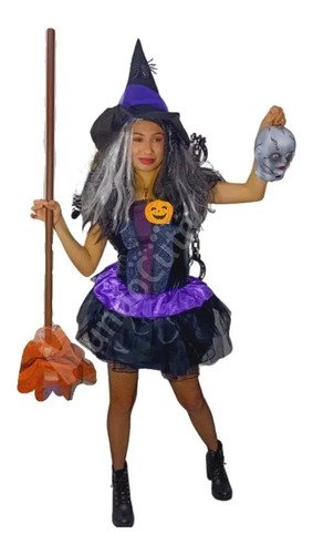 Disfraz Bruja Mujer Morado Disfraces Mujer Sexy