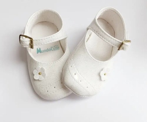 D_899630-MCO46734771070_072021-O.jpg Zapatos Suaves Para Bebé Niña Tipo Muñeca Babycute Blanco 17
