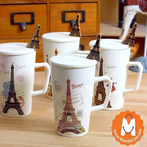 Precioso Mug Torre Eiffel Regalo Día De La Madre