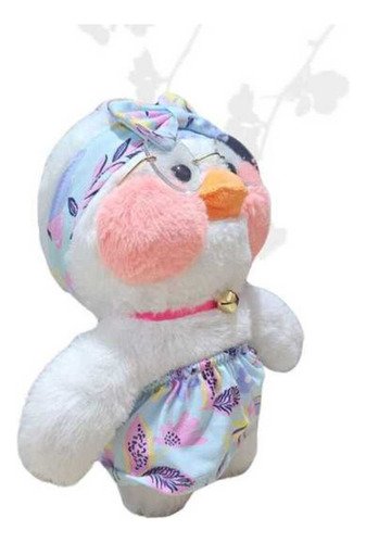 Peluche Pato Con Gafas 45cm - Divertido Y Único Diseño Blanco