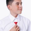 Camisa Colegial Cuello Corbata Manga Larga Niños Premium