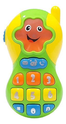 Juguete Musical Para Bebé Teléfono De Juguete Con Diversión Amarillo