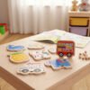 Combo De 3 Rompecabezas Madera 3d Montessori Animales