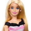 Muñeca Barbie Original Vestido Blanco Rosa 65 Aniversario
