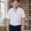3 Camisas Escolar Cuello Sport Niños Manga Corta X3 Unidades