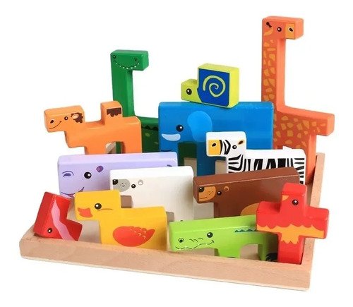 D_902916-MCO31027864055_062019-O.jpg Juego Armable Animales Madera Montessori Granja Selva Juguet