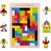 Tangram Tetris Juguete Didáctico Madera Montessori Mundocute