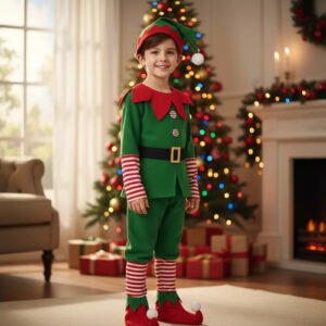 D_903886-MCO97484657571_112025-O.jpg Disfraz De Elfo Duende Navideño Para Niño Disfraces Duende Navidad - ¡llena De Magia La Navidad!