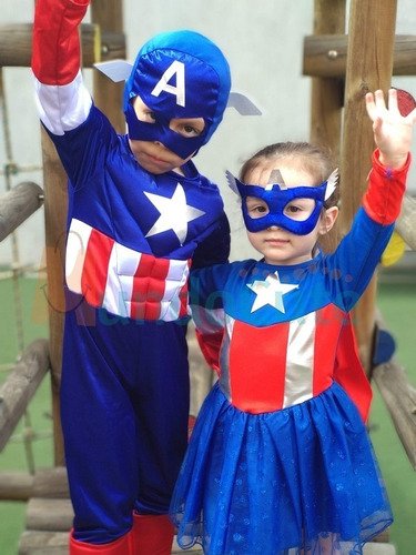 D_904073-MCO32401641404_102019-O.jpg Disfraz Niña Super Heroina Disfraces Capitan America Mujer