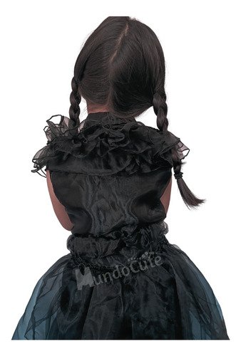 Disfraz Vestido Merlina Fiesta Negro Locos Adams Disfraces Premium