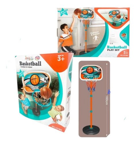 D_904951-MCO52643856478_112022-O.jpg Set Basketball Juguete Infantil Base Portatil Baloncesto