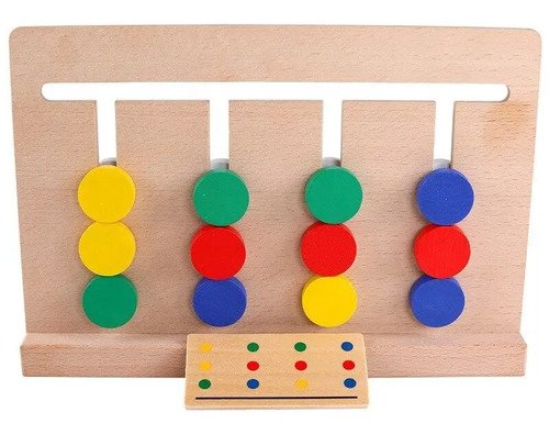 Juego Clasificación Colores Montessori Juguete Madera