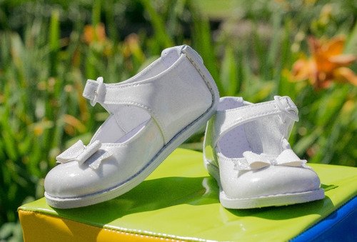Zapatos No Tuerce Niña Blancos Caminadores Babycute Blanco 21