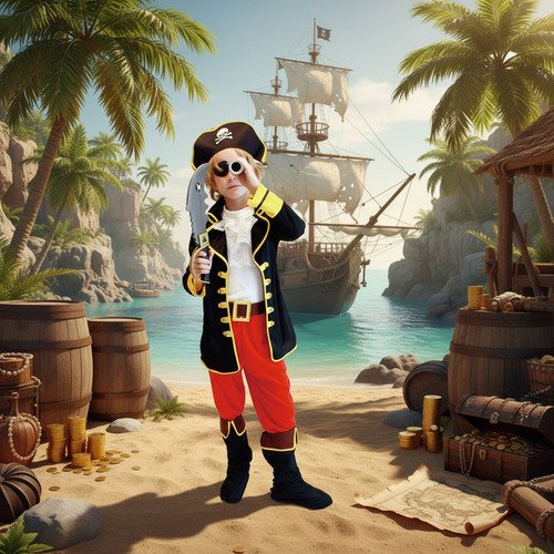 D_905967-MCO93666462245_092025-O.jpg Disfraz Pirata Niños Alta Calidad Disfraces