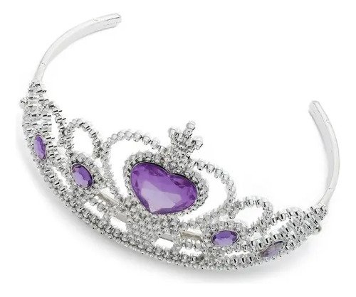 Corona Princesa X6 Unds Accesorio Disfraz Princesa Plateado