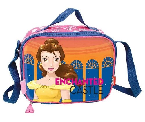 Morral Maleta Con Ruedas Y Lonchera Niñas Princesas Disney Rosa