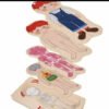 D_907019-MCO74219918467_012024-O.jpg 2 Rompecabezas De Vestir Juego Anatomía Madera Montessori