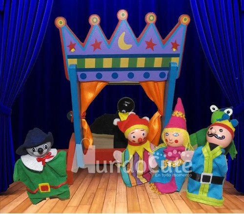 Set De Títeres Teatrino - Juguetes Didácticos Montessori