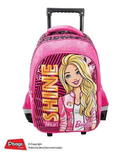 D_910525-MCO29294660781_012019-O.jpg Combo Barbie Morral Maleta Ruedas Y Lonchera Niña Original Rosa