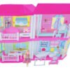 Casita Grande Muñecas Tipo Barbie Casa Juguetas Alta Calidad Fucsia