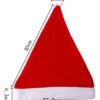 Docena Gorros Navideños Sencillos 12 Unds Gorros Navidad Rojo