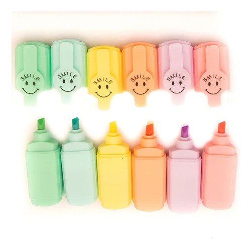 D_913396-MCO96253307710_102025-O.jpg Set De 6 Resaltadores Mini Pasteltamaño Bolsillo Varios