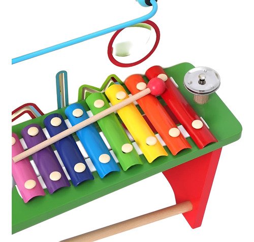 D_914022-MCO83209734611_032025-O.jpg Juego Xilofono Mesa Multifuncional Piano En Madera Para Niño