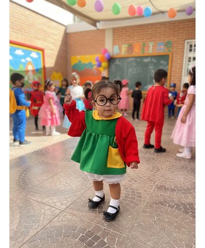 D_914167-MCO91437907396_092025-O.jpg Disfraz Chilindrina Disfraces Niña Chavo Del Ocho Halloween