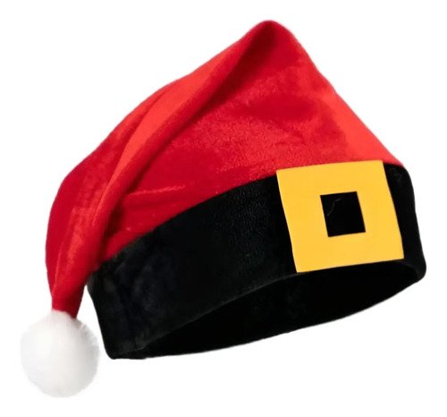 Gorro Navideño De Papá Noel Con Hebilla| Celebra La Navidad! Rojo
