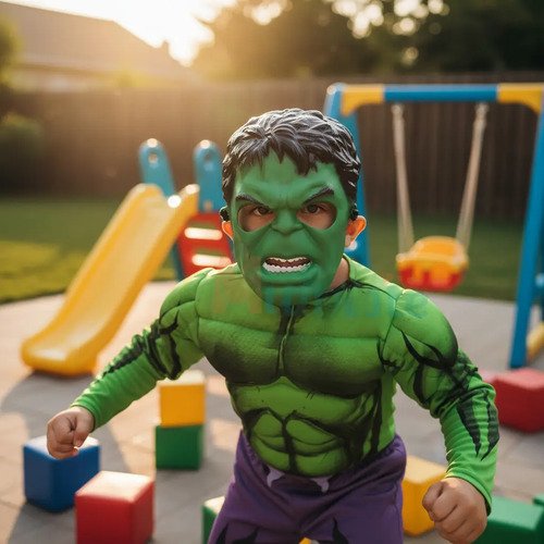 D_915438-MCO91439743854_092025-O.jpg Disfraz Hulk Niño Disfraces Super Heroes Avengers Disfraces