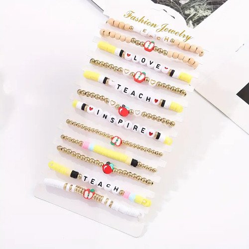 Conjunto De 12 Pulseras Para Profesores  Regalo Perfecto